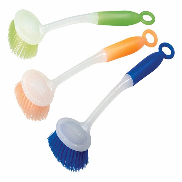 Diamond Visions 2 in. W Plastic Handle Long Handle Scrub Brush 01-1307